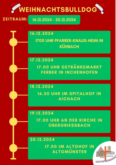 Weihnachtbulldog Ganzer Plan