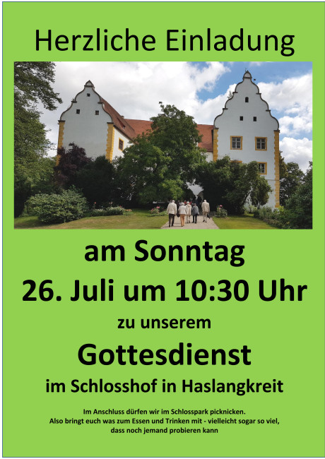 Gottesdienst im grünen